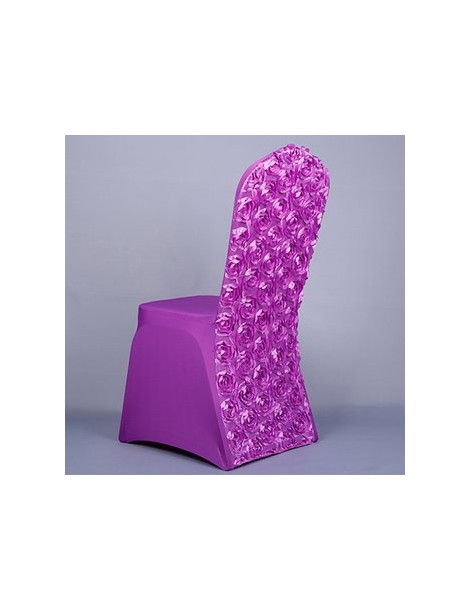 MagiDeal Spandex Color Sólido Taburete Silla De Comedor Cubierta De Funda De Color Púrpura - Envío Gratuito