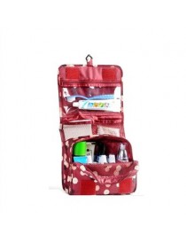 Pixnor Portable Colgante A Prueba De Agua De Lavado Neceser Bolsa De Viaje Cosméticos Bolsa Bolsa Organizador (rojo De Vino)