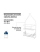 Organizador para baño, cubierta plastica - Envío Gratuito