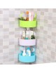 ER Cuarto de baño de plástico Corner Rack de almacenamiento Organizador Ducha Plataforma ventosa Verde - Envío Gratuito