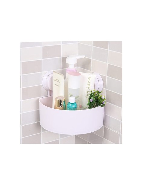 ER Cuarto de baño de plástico Corner Rack de almacenamiento Organizador Ducha Plataforma ventosa - Envío Gratuito