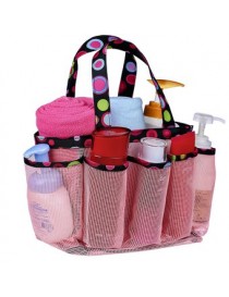 Bolso para organizador de baño de 8 bolsillos Rosa - Envío Gratuito