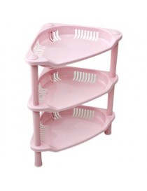 3 Tier Plastic Corner Organizador De Estante Cuarto De Baño Cocina Rack Titular De Almacenamiento Caliente (rosa) - Envío Gratui