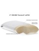 Almohada Zoned Talalay Látex Queen Baja Suave-Blanco - Envío Gratuito