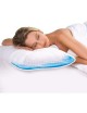 Almohada Ergonómica Memory Termo Antitranspirante Dr Dreams mas Antifaz Contra el Insomnio Gratis - Blanco - Envío Gratuito