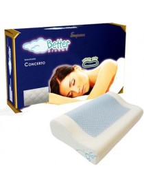 Almohada Memory Foam Contour Better Dreams BDSCCP con Gel Concerto-Blanco - Envío Gratuito