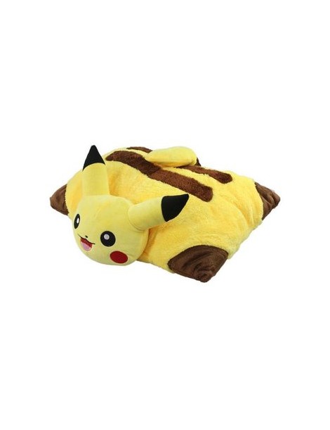 NUEVO Almohada Pokemon Pokemon Pikachu almohada almohada almohada plegando juguetes de peluche Le Qi - Envío Gratuito