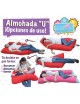 Almohada U Embarazo Y Lactancia Mami Ama Bebé-Rojo Berlín - Envío Gratuito