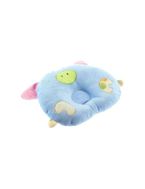 Louiwill Almohada Forma De Cerdo De Algodón Bebé Infant Toddler Dormir Cabeza Soporte Almohada Posicionador, Azul - Envío Gratui