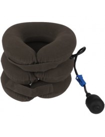 MagiDeal Inflable La Almohada Apoyo Cervical Tracción Del Cuello Gris Alivio Del Dolor De Soporte - Envío Gratuito