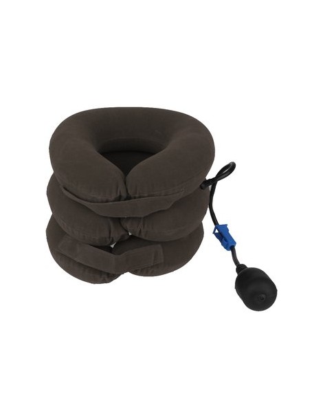 MagiDeal Inflable La Almohada Apoyo Cervical Tracción Del Cuello Gris Alivio Del Dolor De Soporte - Envío Gratuito