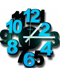 Reloj de Pared Timco, numero 3D LOC-AZUL