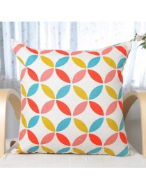 ELENXS Almohada geométrica Cubiertas de lino del algodón de banda de la moda del estilo de funda de almohada Home Decor 1 Sofá