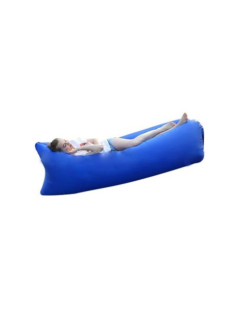 acampan yendo rápido inflable peces planos dormir Sofá cama de colchón de aire de color azul oscuro - Envío Gratuito