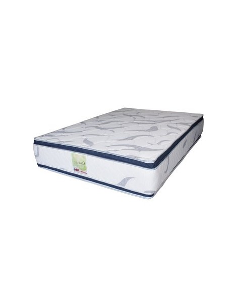 Colchón Matrimonial Bio Mattress Azul Ibiza Doble Colchoneta De Resortes (Firme). - Envío Gratuito