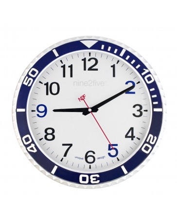 Reloj de Pared Nine To Five Clocks Pcls01Az - Envío Gratuito