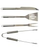 Set BBQ Aluminio. Incluye Espatula, Trinche, Pinzas y Cuchillo. - Envío Gratuito