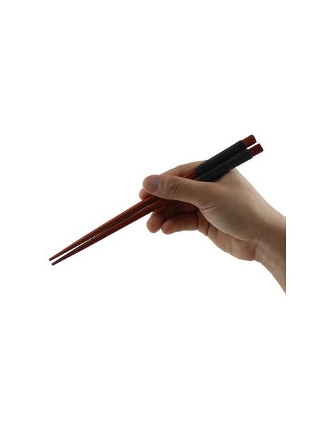 Black 1 Pair Japanese Iron Wood Tip Chopsticks - Envío Gratuito