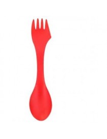 Tenedor portátiles Cuchara Tenedor Cuchillo senderismo camping Utensilios Spork Combo Gadget Cubiertos Viajes - Envío Gratuito