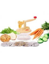 Cortador Rebanador Rayador Turmix De Verduras Frutas 5 Disc Rvp-01 - Envío Gratuito