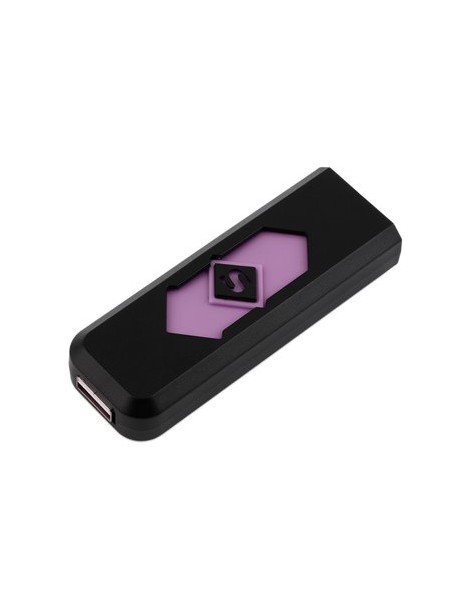 EH USB recargable encendedor de llama--Negro y rosa - Envío Gratuito