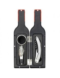 Set de 3 accesorios de descorche kikkerland Wine Bottle Negro BA53-S - Envío Gratuito