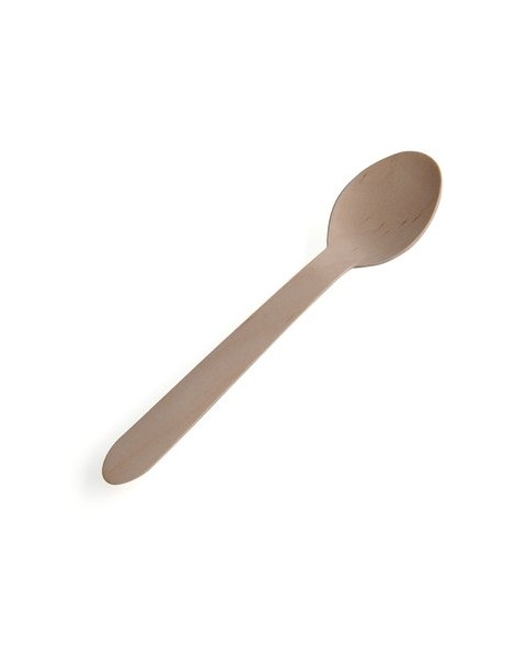 Generico 100x Wooden Tableware Disposable Dessert Spoons - Envío Gratuito