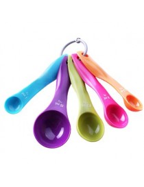 5 Pcs Plastic Measuring Spoons Set Kitchen Tool Utensils Cream Cooking Baking - Envío Gratuito