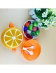 Korean Circular Portable Plastic Caja de almuerzo Kids Cute Lemon Shape Bento Contenedor de comida - Envío Gratuito