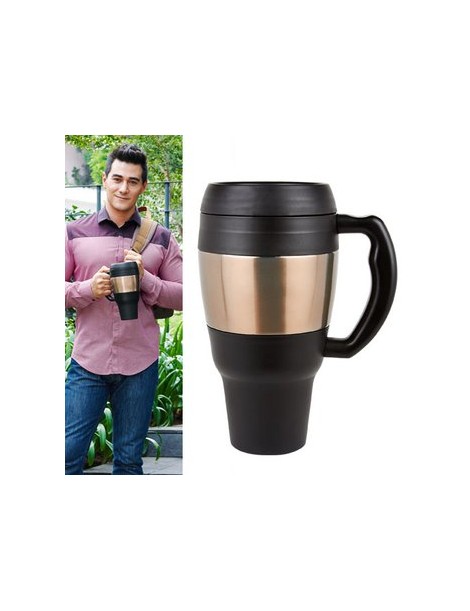 Taza Termo Kofi. Acero Inox. 950 Ml. Doble Pared. Gran Tamaño! - Envío Gratuito