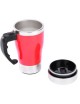 Acero inoxidable mezclado automático Copa Auto agitación leche Taza eléctrica Stir Red - Envío Gratuito