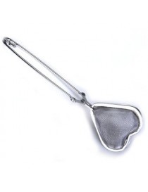 MagiDeal Corazón En Forma De Cuchara De Té De Infusión De Malla Colador W / Squeeze Handle - Envío Gratuito