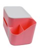 Desktop Multifunction Multi-compartment Storage Box Tissue Box Pink - Envío Gratuito