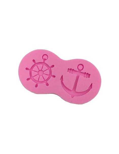 Buque de rueda de anclaje decorar Mar Cuttersilicone Modelado Fondant Molde Generico - Envío Gratuito