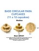 ART231 Exhibidor Soporte Base Circular Para Cupcakes Mesa De Dulces 3 PISOS - Envío Gratuito