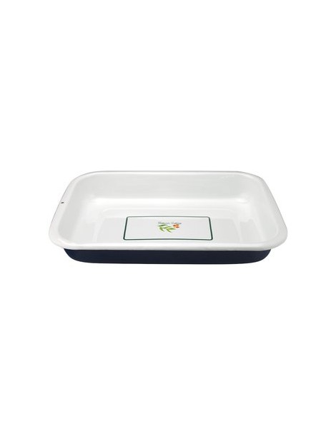 Bandeja Horno Acero Vitrificado Vintage Leaves Magefesa 44cm - Envío Gratuito