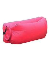 Portable al aire libre inflable Sofá / cama de playa / Camping / picnic Saco de dormir rosada