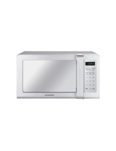 Horno De Microondas Daewoo KOR-662M 0.7 Pies 10 Niveles Manija-Plateado - Envío Gratuito