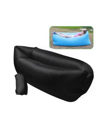 Nioworld Inflable Al Aire Libre Sofá Cama Plegable Para Adultos-negro - Envío Gratuito