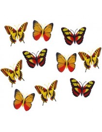 MagiDeal 10pcs Imanes Mariposas Artificiales Para La Decoración Del Hogar