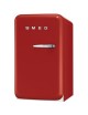 FRIGOBAR SMEG FAB5ULR BISAGRA IZQUIERDA RETRO-ROJO - Envío Gratuito