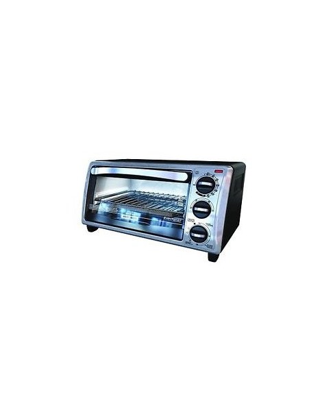 HORNO BLACK Y DECKER TO1313SBD 4 REBANADAS NEGRO HORNEAR - Envío Gratuito