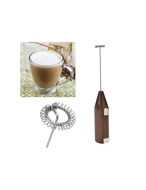 Mini Mezclador Eléctrico Agitador De Cocina Leche Frother Café Huevo(marrón) - Envío Gratuito