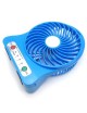 Mini USB Fan LED Soplador Portátil Aire Acondicionado Escritorio Bolsillo Móvil Batería Ventilador Eléctrico （Azul） - Envío Grat