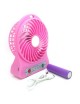 Mini USB Fan LED Soplador Portátil Aire Acondicionado Escritorio Bolsillo Móvil Batería Ventilador Eléctrico （Rosado） - Envío Gr