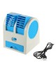 Mini Pequeño Ventilador De Refrigeración USB De Escritorio Sin Cuchilla De Doble Aire Acondicionado Portátil - Azul - Envío Grat