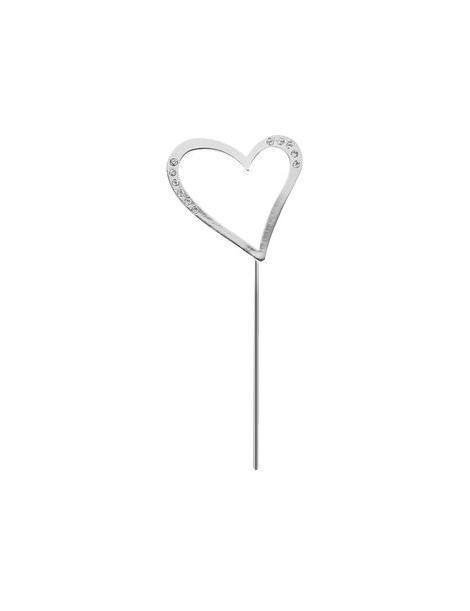 Generic Pastel Topper Adorno Forma Corazón Cristal Rhinestone Boda Decoración - Envío Gratuito