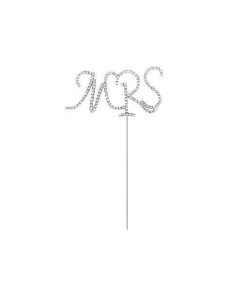 Generic "MRS" Pastel Topper Tarta Adorno Cristal Rhinestone Boda Aniversario Decorar - Envío Gratuito