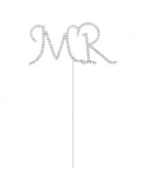 Generic "MR" Pastel Topper Tarta Adorno Cristal Rhinestone Boda Aniversario Decorar - Envío Gratuito