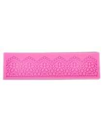 Generic Fondant De Silicona Pastel De Encaje De Azúcar Artesanal Estera Pastel Textura Decorar Moldes Rosa - Envío Gratuito